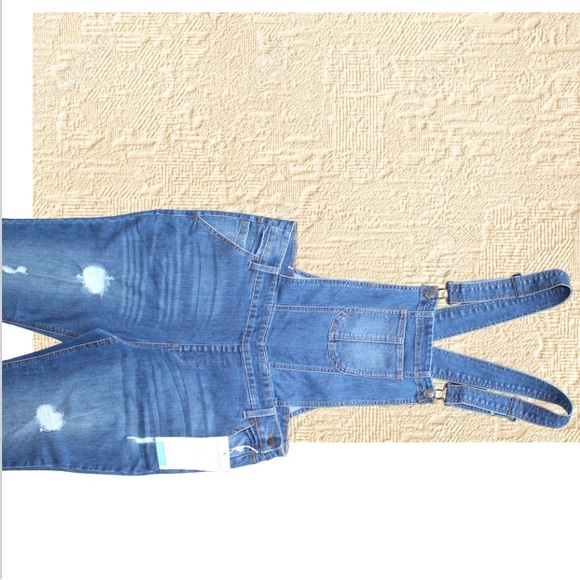 Distressed Jean Ci Sono Overalls - Picture 4 of 15